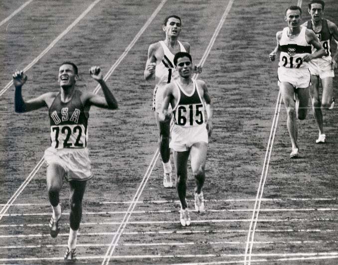 billymills crossing finish line 1964olympics