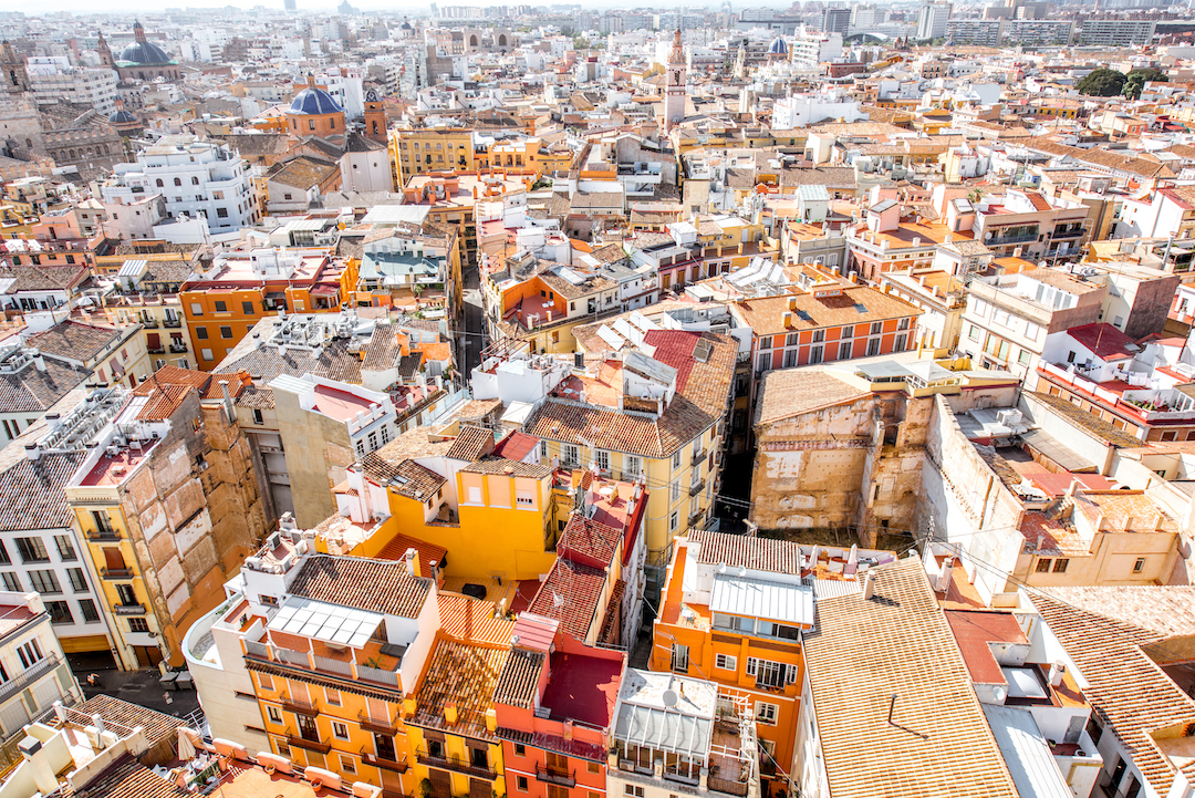 Valencia cityscape view Valencia cityscape view